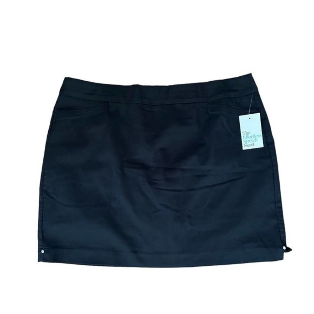 Croft & Barrow - The Effortless Stretch Skort - Size 18 - Mineral Black …